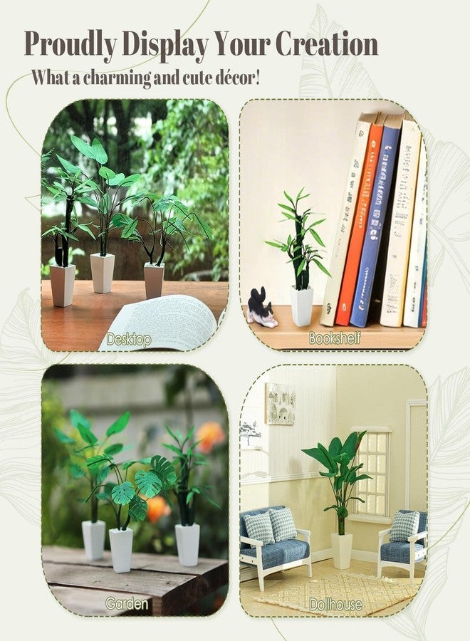 iLAND Crafts for Teens Girls Adult Women DIY Miniature Plants Craft Kits for Beginners Crafting Kits for Teens 14-16 Girls Mini Décor 1/12 Scale Accessories Making Set Crafty Gift Small - Image 4